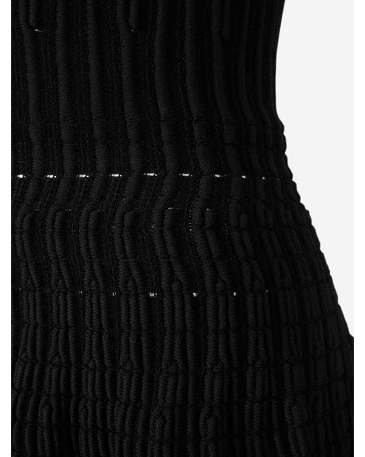 Alaïa Black Mini Knit Dress