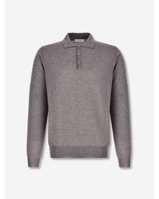 Polo Algodón Logo Canali de hombre de color Gray