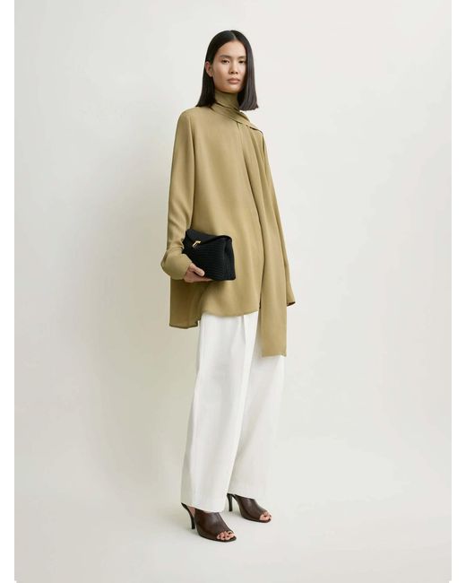 Totême  Natural Viscose Handkerchief Blouse