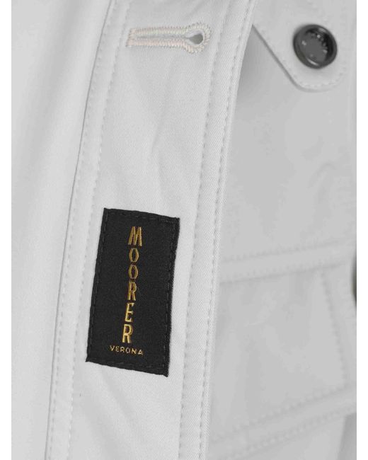 Moorer White Casual Technical Jacket for men