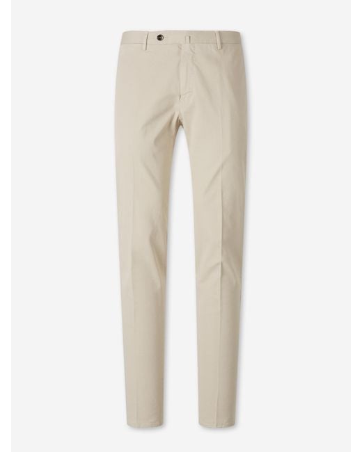 PT Torino Natural Straight Chino Trousers for men