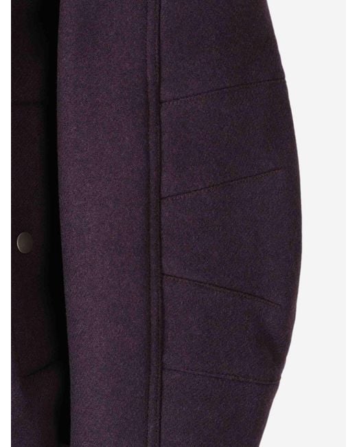 Dries Van Noten Blue Wool Viscose Bomber Jacket