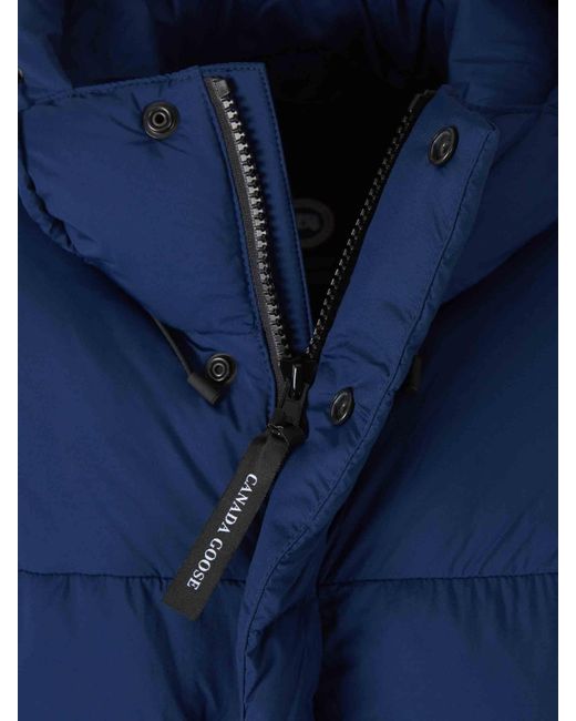 Canada Goose Blue Short Feathered Down Jacket for men