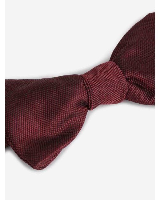 Petronius Purple Plain Silk Bow Tie for men