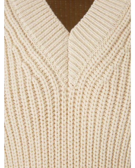 AMI Natural Wool Knit Vest for men
