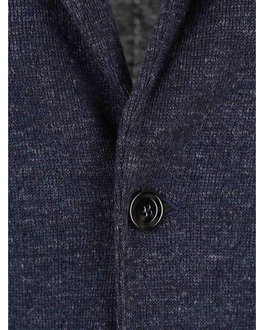 Lardini Blue Blazer Straight Dot for men