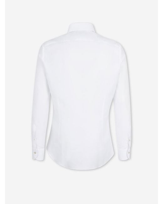 Santa Eulalia White Plain Shirt for men