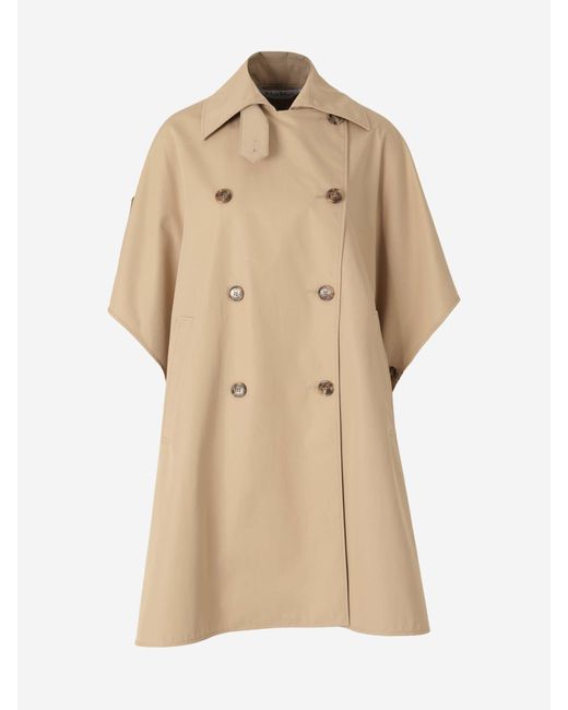Gabardina Capa Algodón Max Mara de color Natural