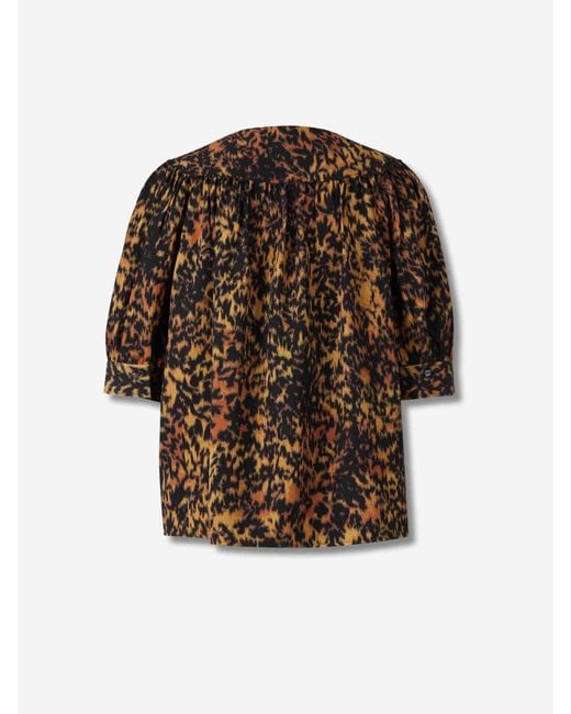 Ulla Johnson Brown Bedruckte Bluse
