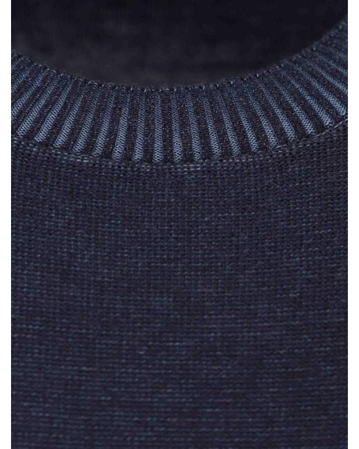 Santa Eulalia Blue Fine Knit Sweater for men