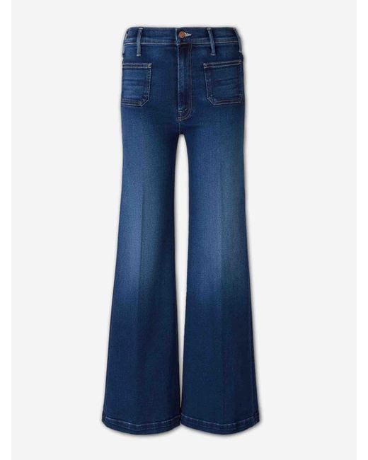 Mother Blue The Hustler Roller Patch Pocket Jeans