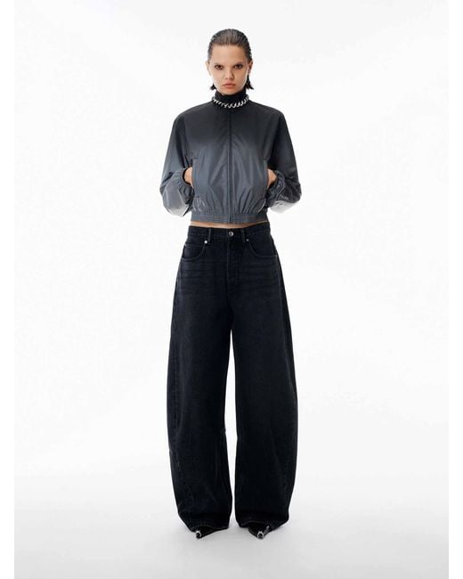 Alexander Wang Blue Jeans Barrel Logo