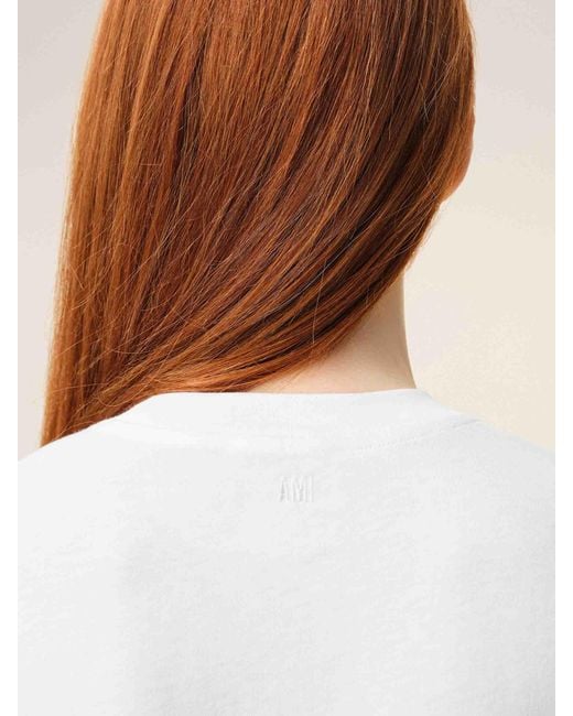 AMI White Short Sleeve T-Shirt