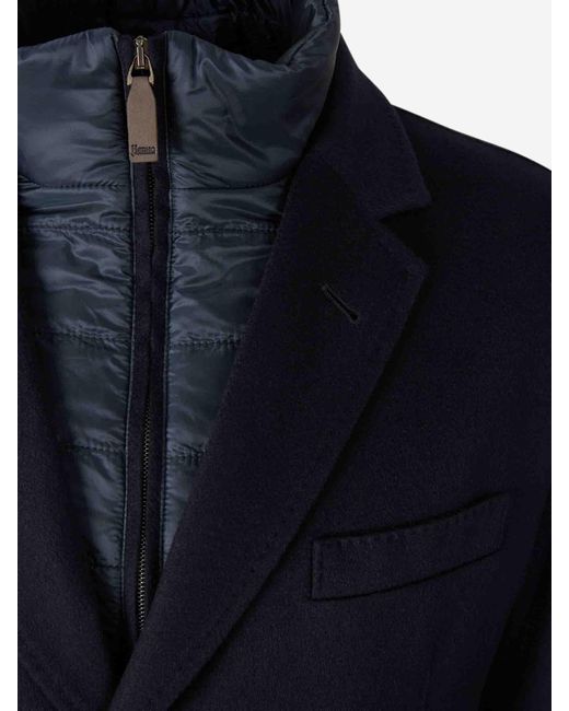Abrigo Con Chaleco Interior Herno de hombre de color Blue