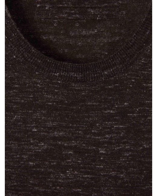 Zegna Black Classic Cut Merino Wool Knit Sweater for men