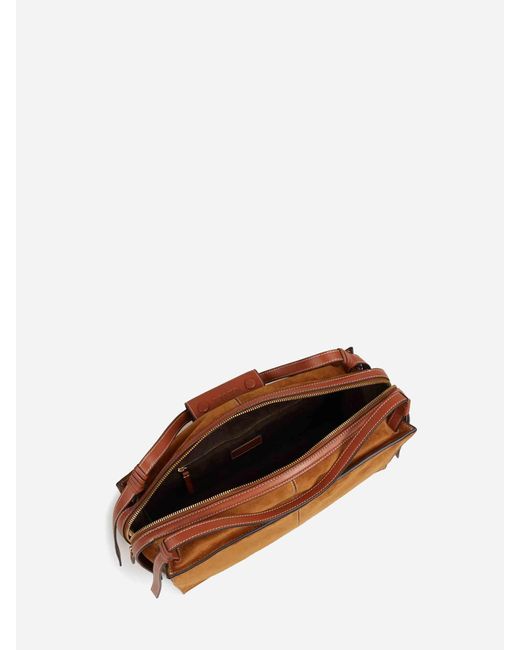 Borsa Harold Suede di Staud in Brown