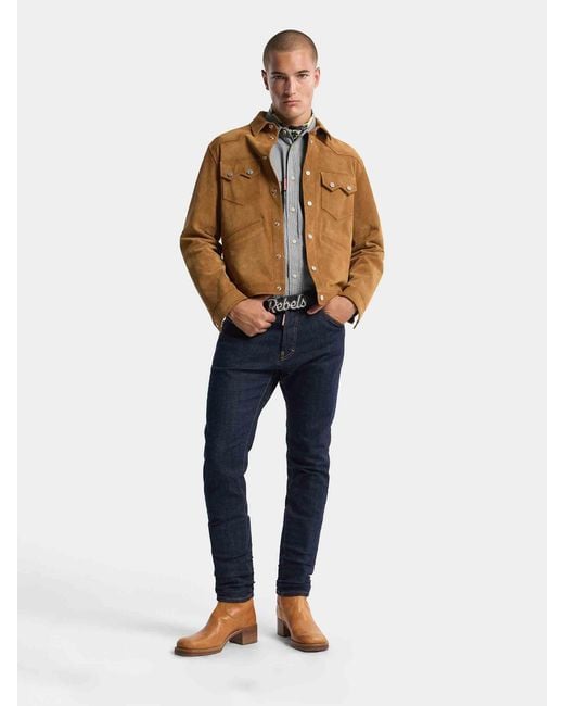DSquared² Blue Teddy Jeans for men