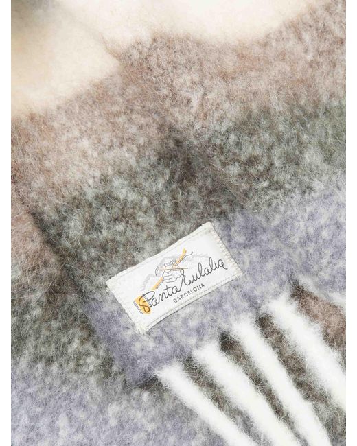 Santa Eulalia White Alpaca Scarf for men