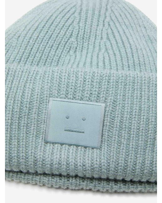 Gorro Punto Lana Acne de hombre de color Blue