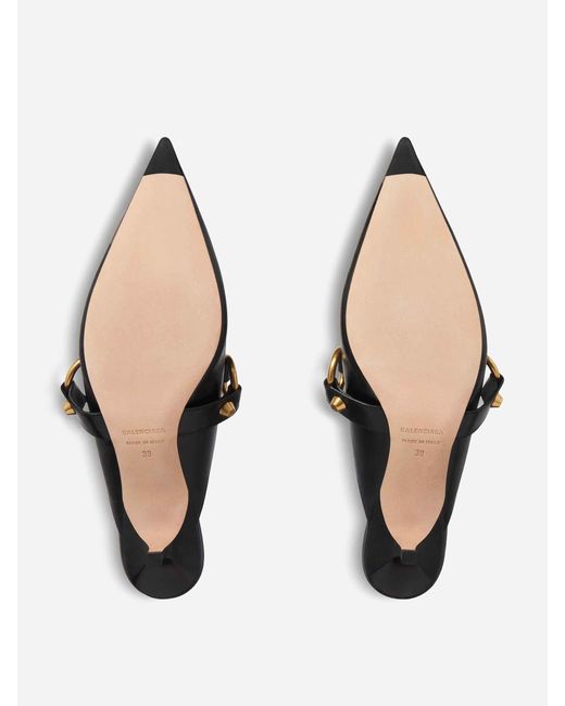 Balenciaga White Mules City