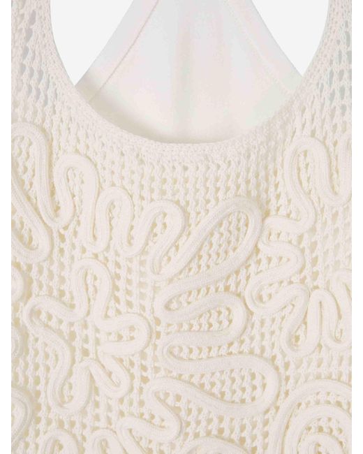 Cult Gaia White Nissa Knitted Dress