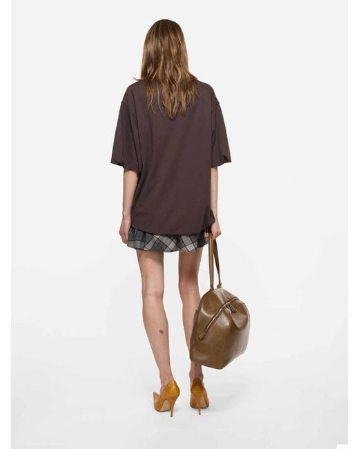 Acne Brown Layered Mini Dress