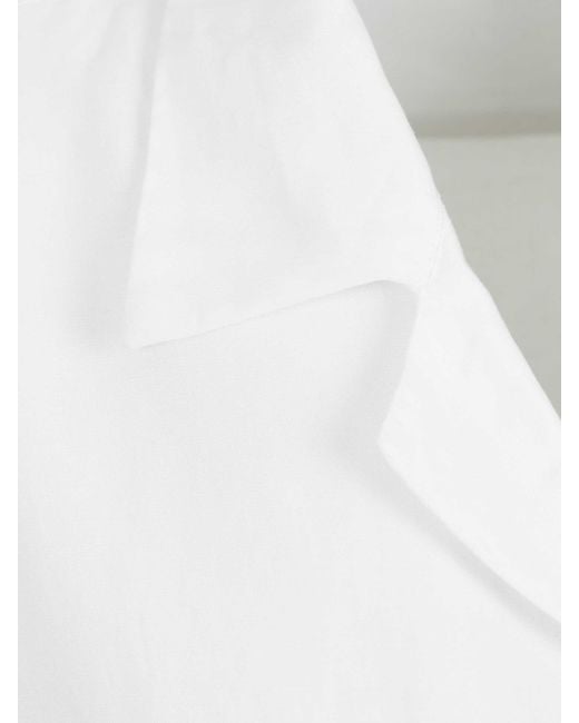 Vincenzo Di Ruggiero White Casual Short Sleeve Shirt for men