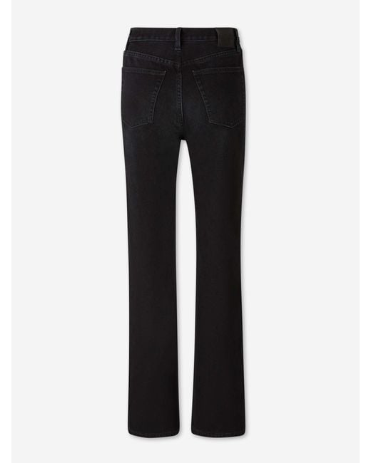 Totême Black Straight Leg Cotton Jeans