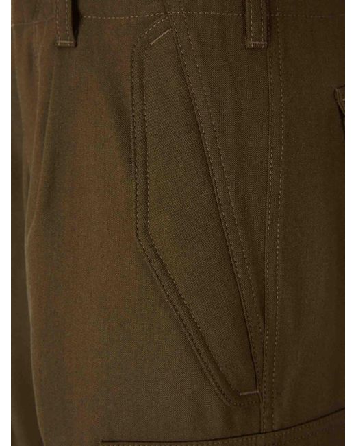 Tom Ford Green Cashmere Cargo Pants for men