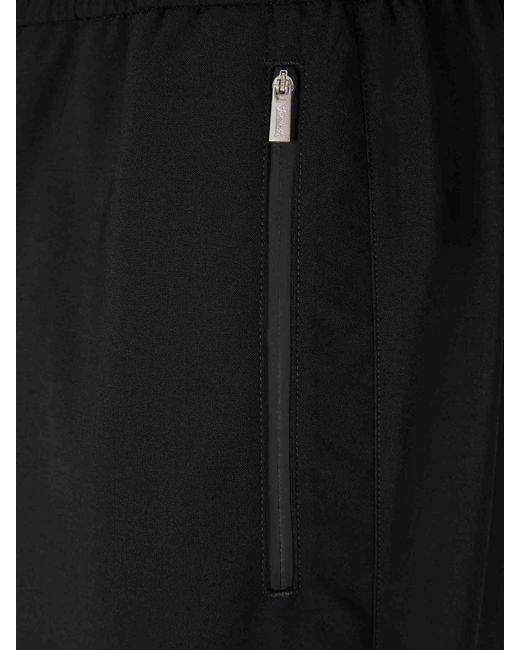 Laminar Black Wool Touch Trousers for men