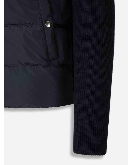 Herno Blue Knit Cardigan for men