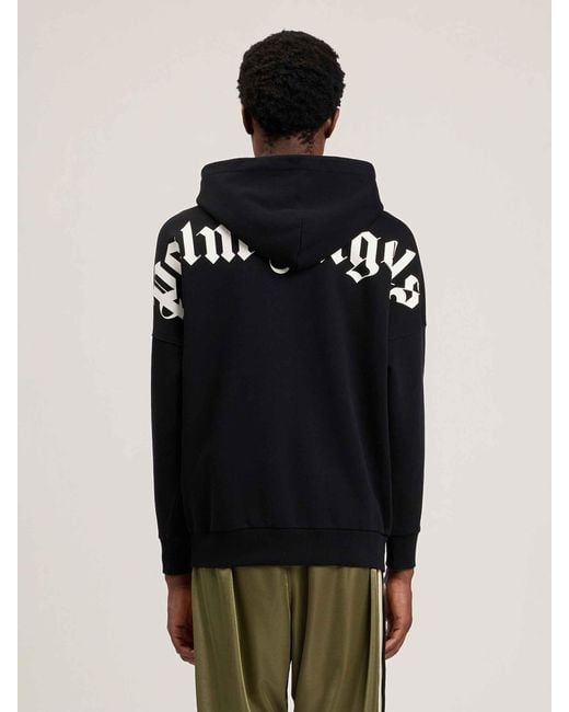 Palm Angels Black Hoodie for men