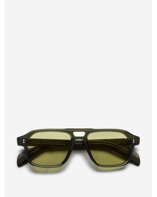 Cutler & Gross Green Aviator Sunglasses for men