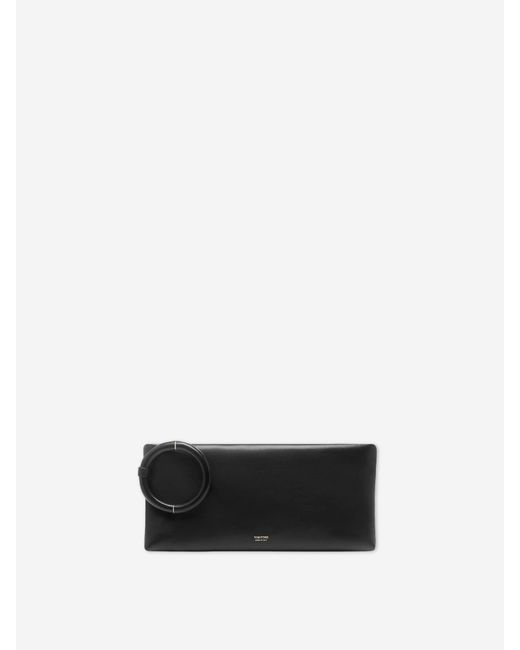 Tom Ford White Leather Clutch Bag