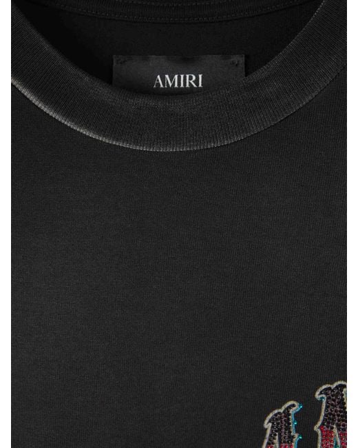 Amiri Black Short Sleeve T-Shirt for men