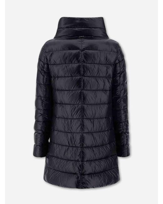 Herno Blue Amelia Short Puffer Jacket