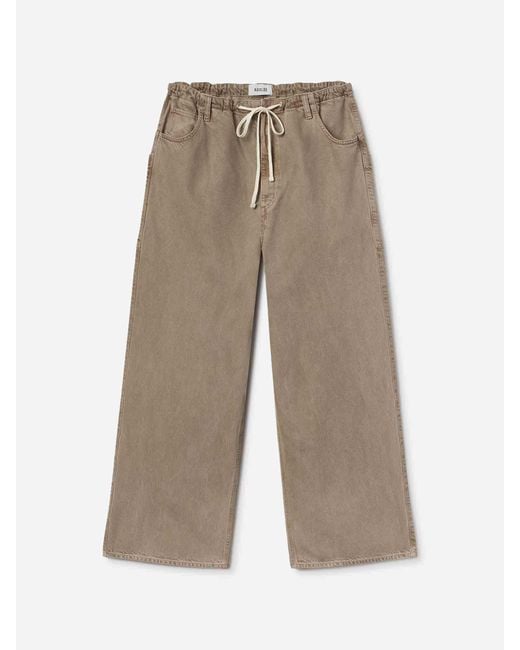 Agolde White Shaw Wide Leg Jeans