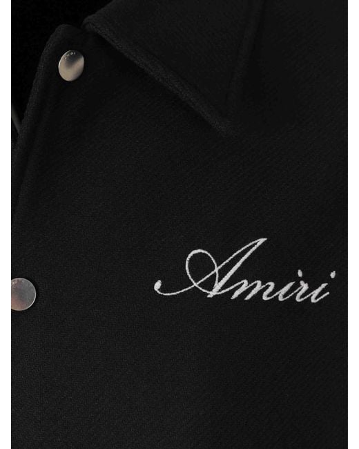 Amiri Black Skel Bomber Jacket for men