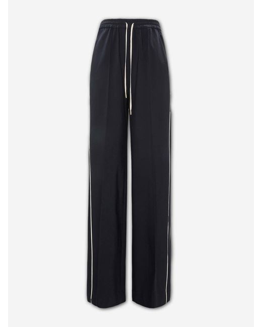 Dorothee Schumacher Blue Straight Cut Casual Trousers