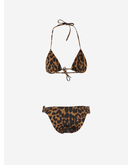 Bikini Triangular Estampado Tom Ford de color White