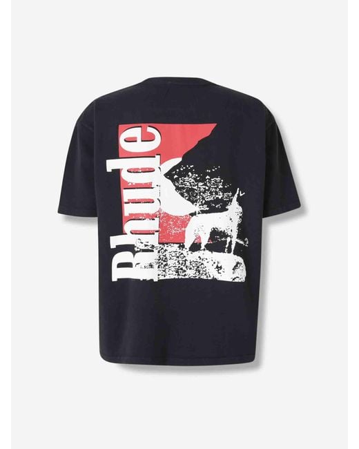 Rhude Black T-Shirt By for men