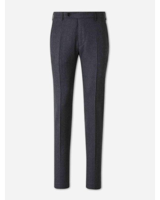 Berwich Blue Wool Dress Trousers for men