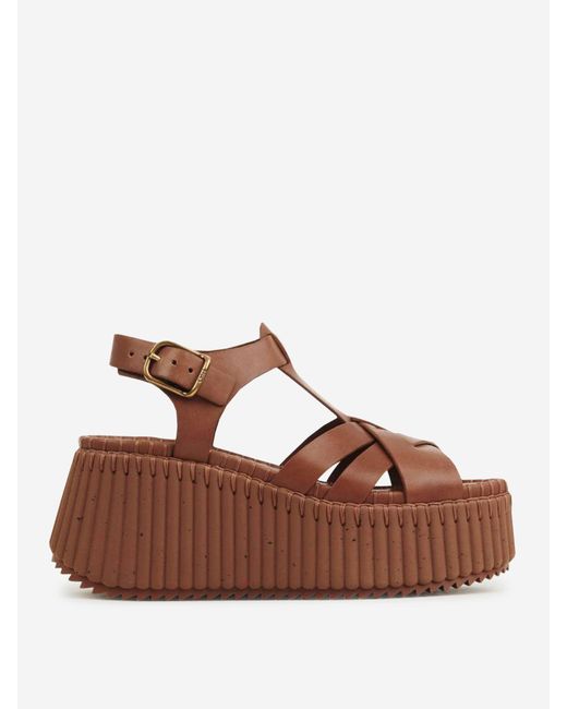 Zeppe di Chloé in Brown