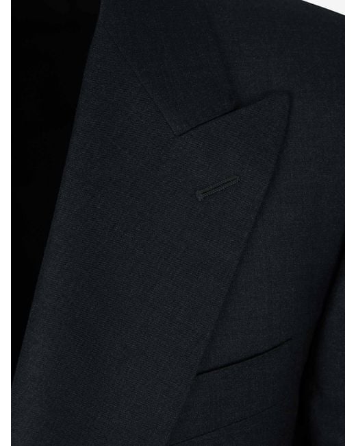Canali Black Wool Morning Suit for men