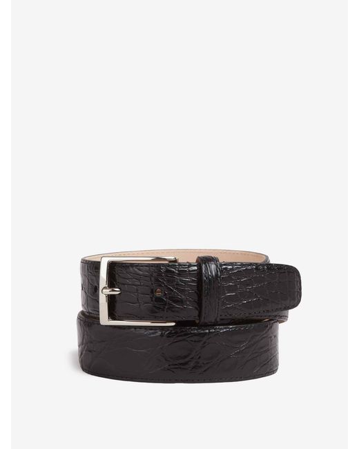 Santa Eulalia Leder Gürtel in Black für Herren
