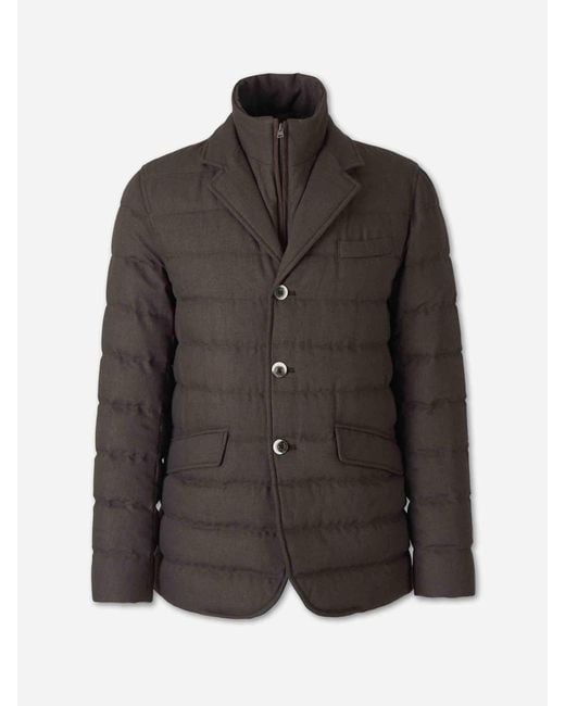 Herno Black Blazer Style Down Jacket for men