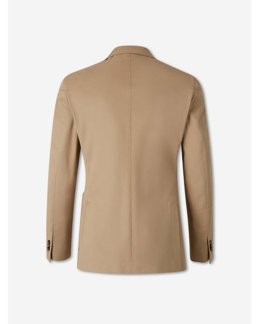 Incotex Natural Blazer Straight Cotton for men