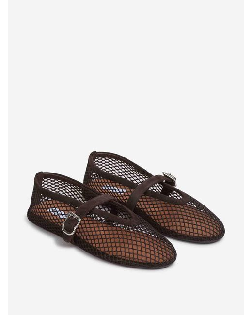 Alaïa White Openwork Flat Ballet Flats