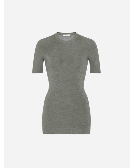 Maglia Di Seta Jannat di The Row in Gray