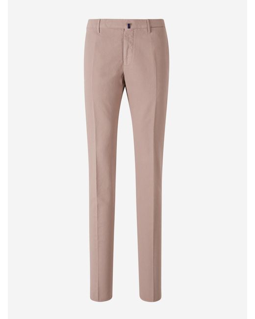 Incotex Natural Stretch Cotton Chino Pants for men